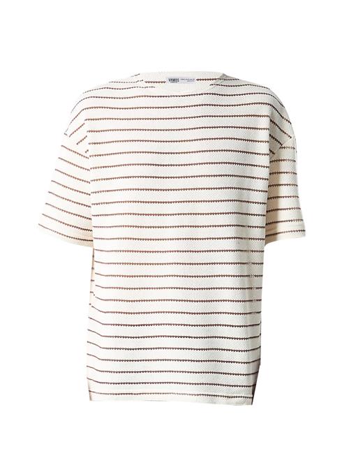 VAMOS CLO Bluser & t-shirts 'Brownwood'  creme / brun