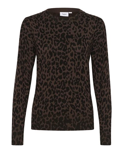 Se SAINT TROPEZ Pullover 'Zhila'  mørkebrun / sort ved About You
