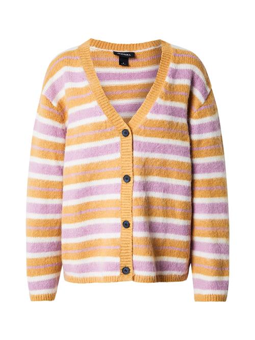 Se Monki Cardigan  gul / lyserød / hvid ved About You