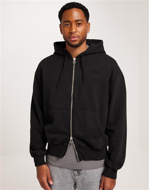 Woodbird WBPope Zip Hoodie Hoodies Sort