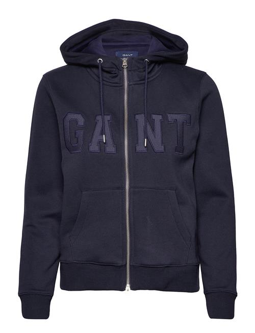 GANT D2. Gant Logo Zip Hoodie GANT Navy