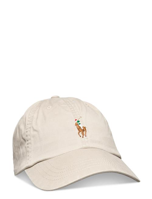 Polo Ralph Lauren Classic Sport Cap W/ Multi Pp Polo Ralph Lauren Beige