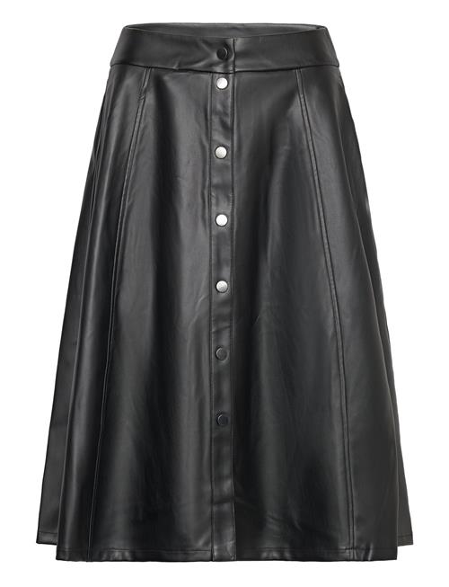 Vibrown Hw Coated Skirt Vila Black