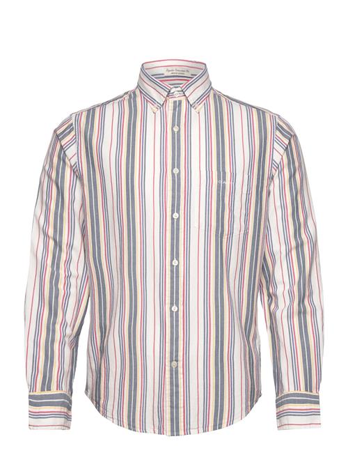 GANT Reg Stripe Archive Oxford Shirt GANT White