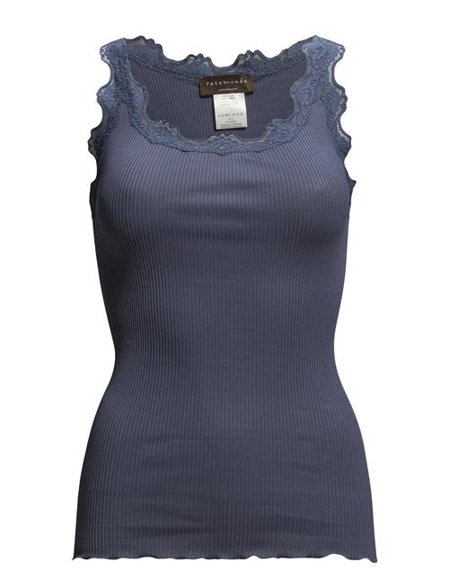 Rwbabette Silk Sl U-Neck Long Lace Rosemunde Navy