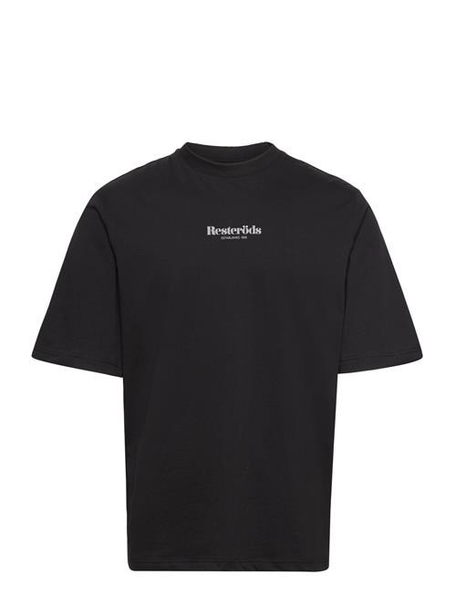 Logo Mid Sleeve Tee Gots Resteröds Black