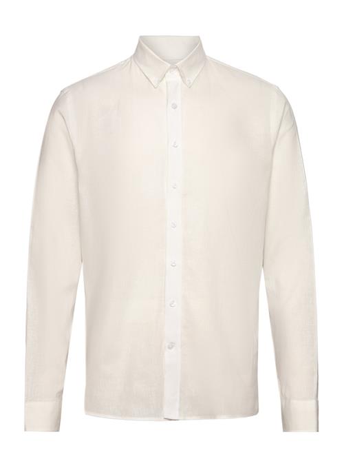 Lindbergh Linen/Cotton Shirt L/S Lindbergh White