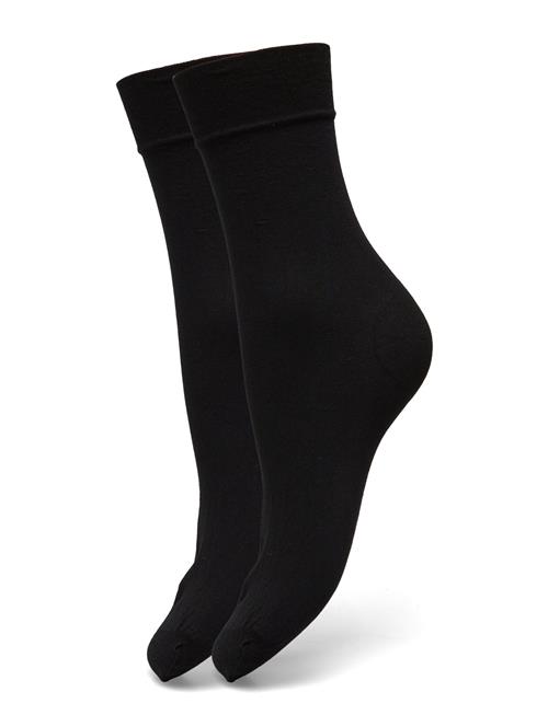 Se 2-Pack The Cotton Socks Swedish Stockings Black ved Booztlet