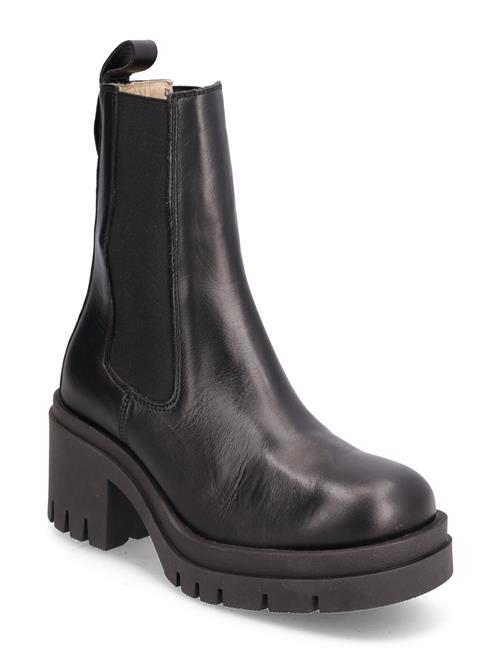 Se Selected Femme Slfsage Leather High Heel Chelsea Boot Selected Femme Black ved Booztlet