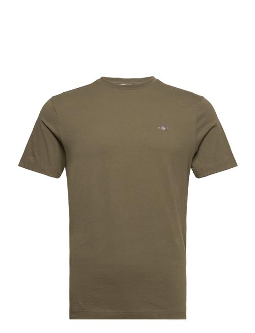 GANT Reg Shield Ss T-Shirt GANT Khaki