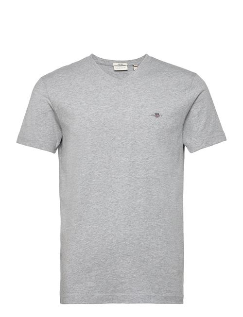 GANT Slim Shield V-Neck T-Shirt GANT Grey