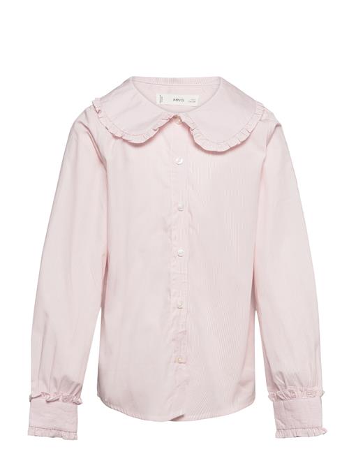 Mango Double Baby-Collar Shirt Mango Pink