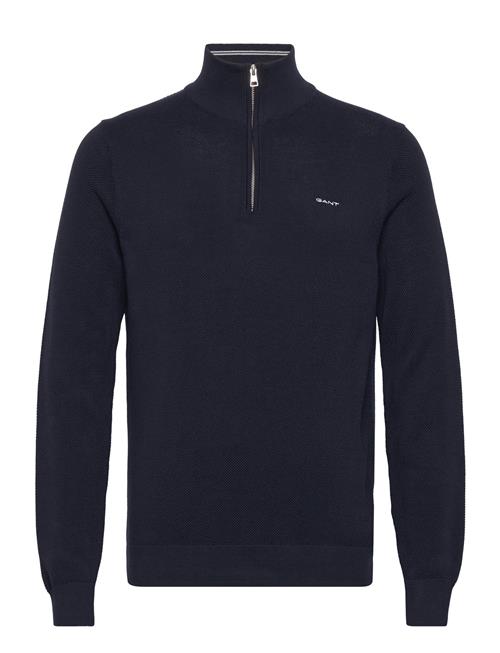 Cotton Pique Half Zip GANT Navy