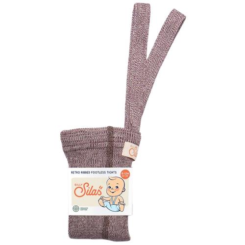 Silly Silas GOTS Fodløse Strømpebukser Vanilla Fig  3-4 Y  Lilla  3-4 år  unisex