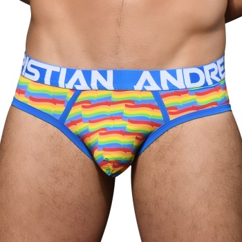 Andrew Christian Almost Naked Pride Flag Brief Flerfarvet polyamid X-Large Herre