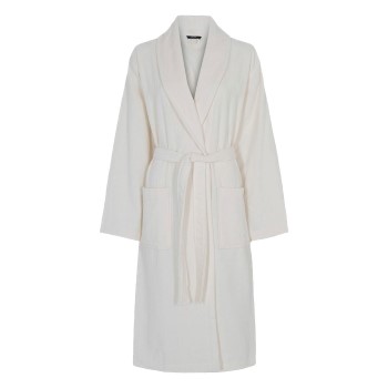 Decoy Long Terry Robe Benhvid økologisk bomuld X-Small Dame