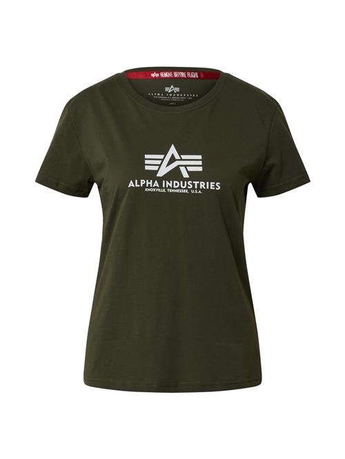 Se ALPHA INDUSTRIES Shirts  oliven / hvid ved About You