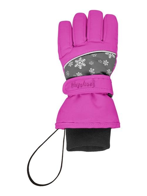 PLAYSHOES Handsker  grå / fuchsia / sort / hvid