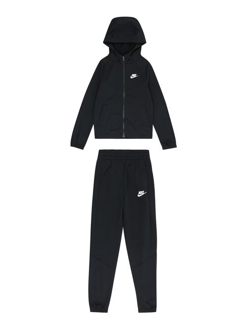 Nike Sportswear Joggingdragt  sort / hvid