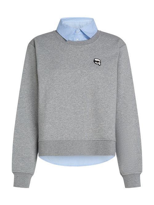 Se Karl Lagerfeld Sweatshirt 'Ikon'  lyseblå / grå ved About You