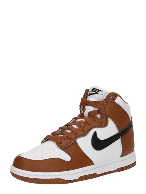 Nike Sportswear Sneaker high 'DUNK'  cognac / sort / hvid