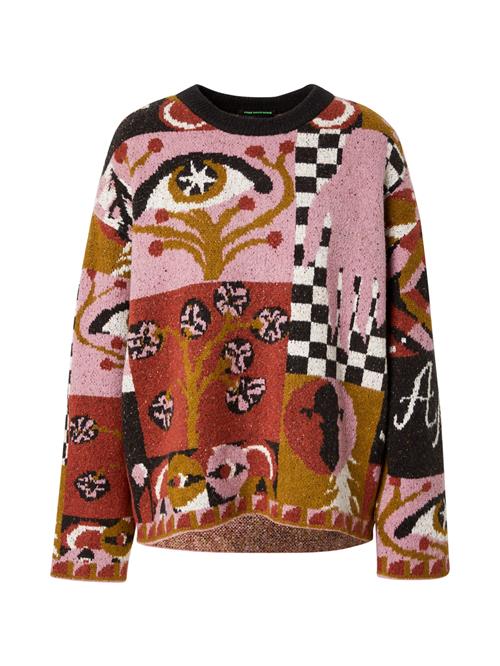 SCOTCH & SODA Pullover  gammelrosa / mørkerød / sort / hvid