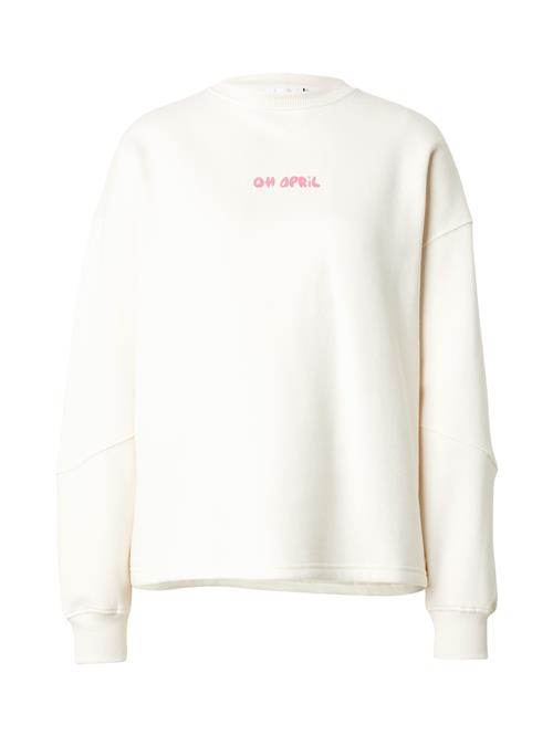 Se OH APRIL Sweatshirt 'Era Of Me'  lysebeige / pitaya ved About You