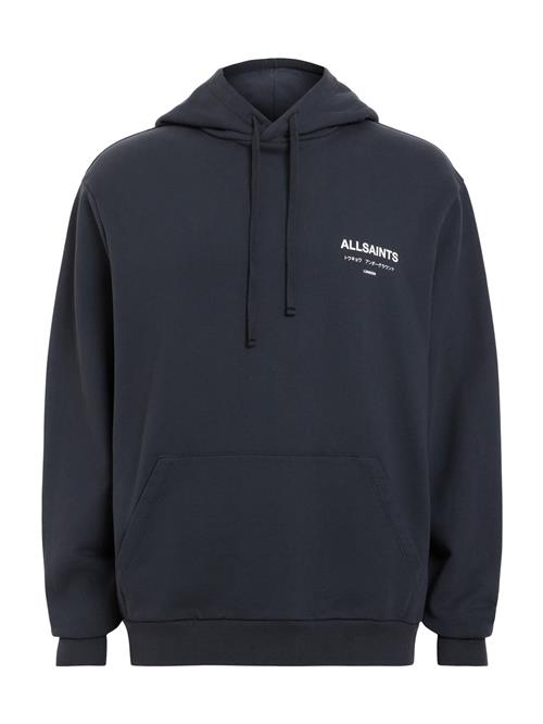 AllSaints Sweatshirt 'UNDERGROUND'  natblå / hvid