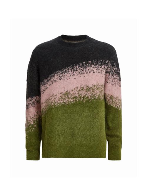 Se AllSaints Pullover 'SIRUS'  kiwi / gammelrosa / sort ved About You