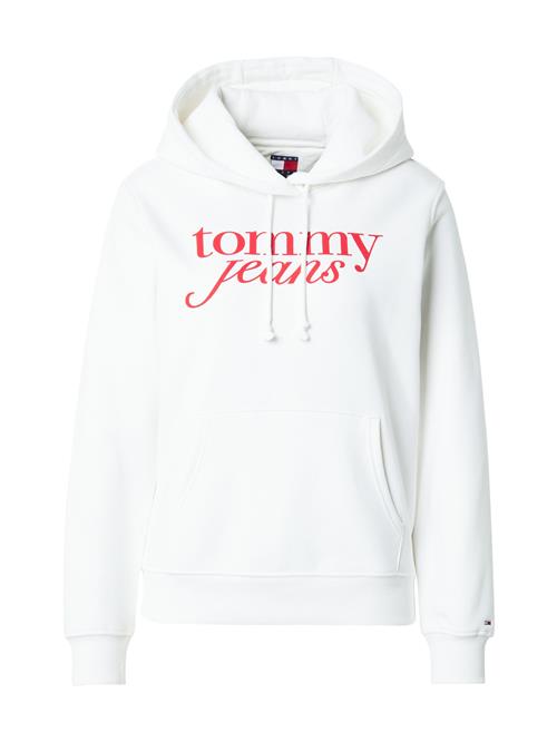 Tommy Jeans Sweatshirt  blodrød / hvid