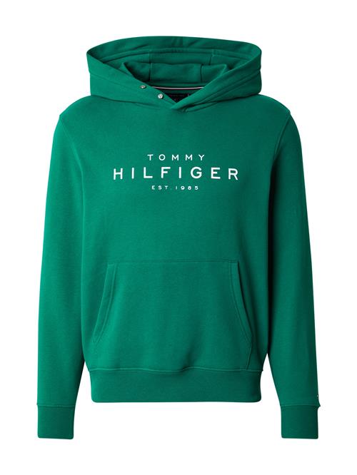 TOMMY HILFIGER Sweatshirt  grøn / hvid