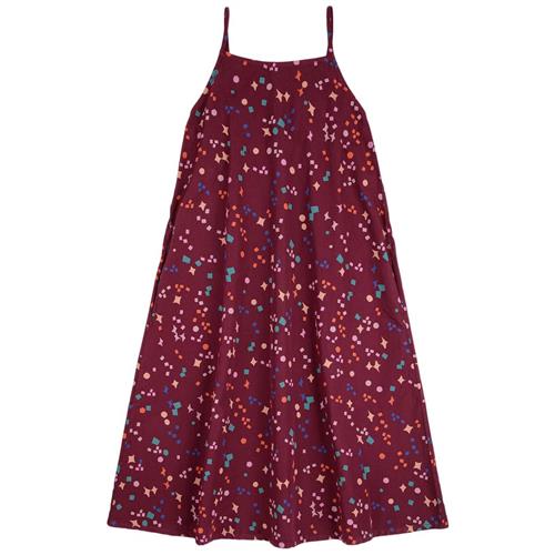 Bobo Choses Sparkles All Over Strap Woven Kjole Burgundy Red | Lilla | 2-3 years