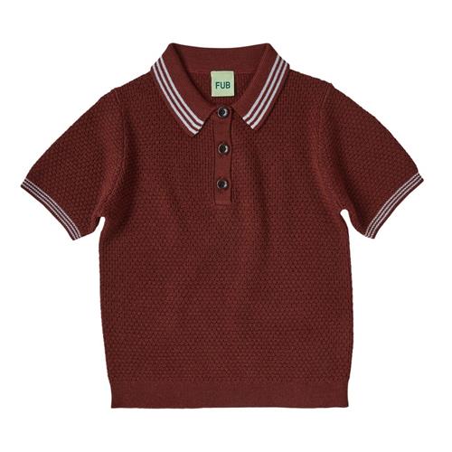 FUB Pique Polo Clay | Rød | 120 cm