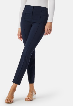 BUBBLEROOM Mid Waist Stretchy Trousers Navy 36