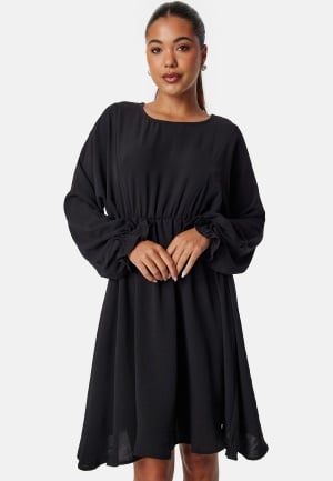 Se Pieces Pcklore Ls O Neck Dress Black L ved Bubbleroom