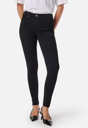 Se VERO MODA Vmflash Mr Skinny Jeans Li140 Black XL/32 ved Bubbleroom