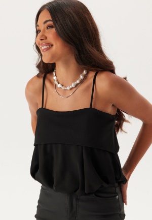 Se BUBBLEROOM Balloon Strap Top Black XL ved Bubbleroom