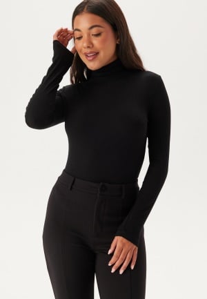 Se ONLY Onlsille Roll Neck Top Jrs Black XL ved Bubbleroom