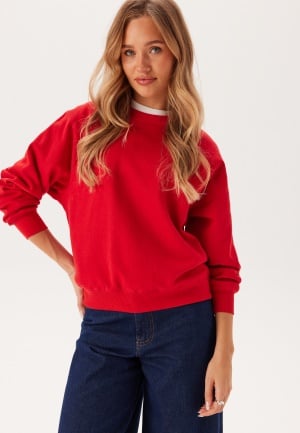 Se ONLY Onldaze L/S O-NECK O-neck Racing Red XL ved Bubbleroom