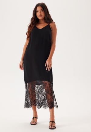 Se SELECTED FEMME Slfedith Strap Midi Dress Black 42 ved Bubbleroom