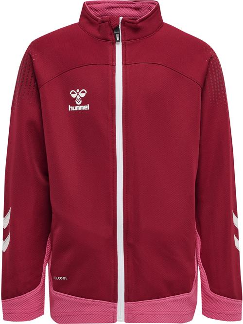 Hummel Sportssweatjakke 'Poly'  lys pink / vinrød / hvid