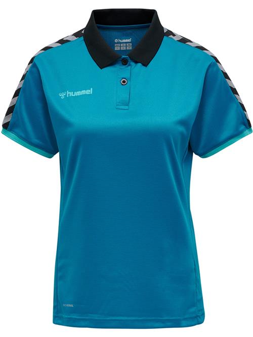 Hummel Funktionsbluse  cyanblå / grå / sort