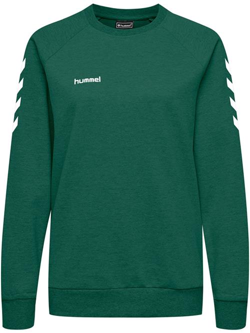 Hummel Sportsweatshirt  mørkegrøn / hvid