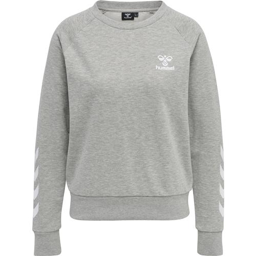 Hummel Sweatshirt 'Noni'  grå-meleret / hvid