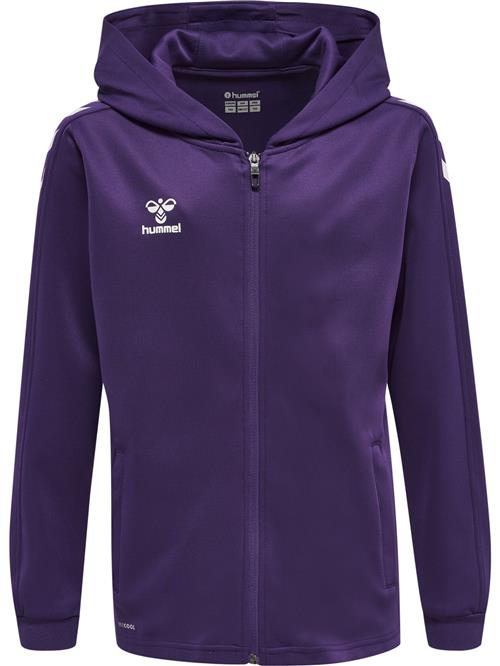 Hummel Sportssweatjakke  aubergine / hvid