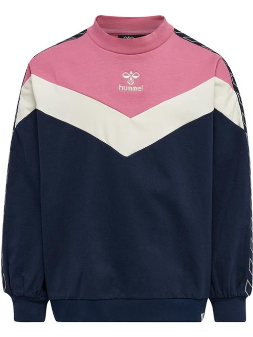Se Hummel Sweatshirt 'Alvilda'  ecru / natblå / pink ved About You