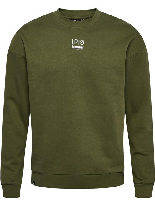 Se Hummel Sportsweatshirt 'LP10'  khaki / hvid ved About You