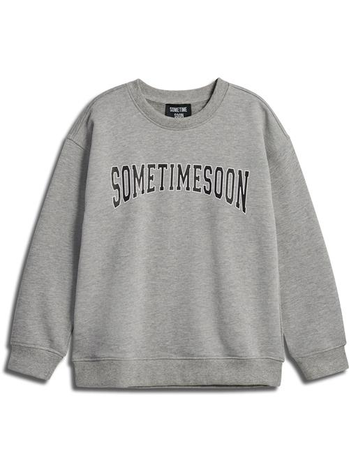 SOMETIME SOON Sweatshirt 'Winters'  grå / sort / hvid