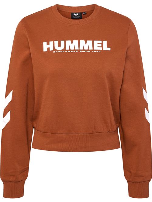 Hummel Sportsweatshirt 'Legacy'  kastaniebrun / hvid