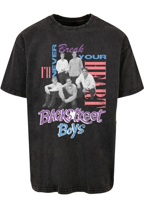 Merchcode Bluser & t-shirts 'Backstreet Boys - INBYH'  lyseblå / antracit / mørkelilla / lys rød